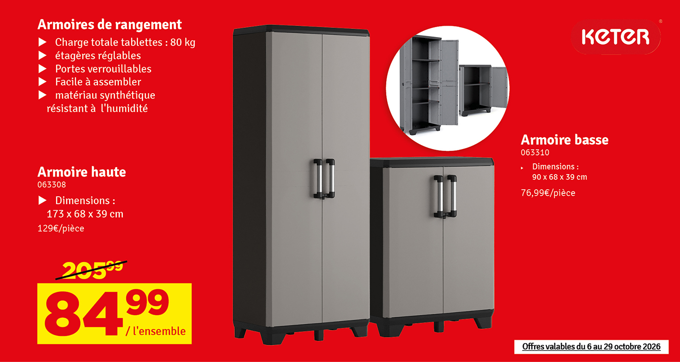 Armoire de rangement Gear KETER